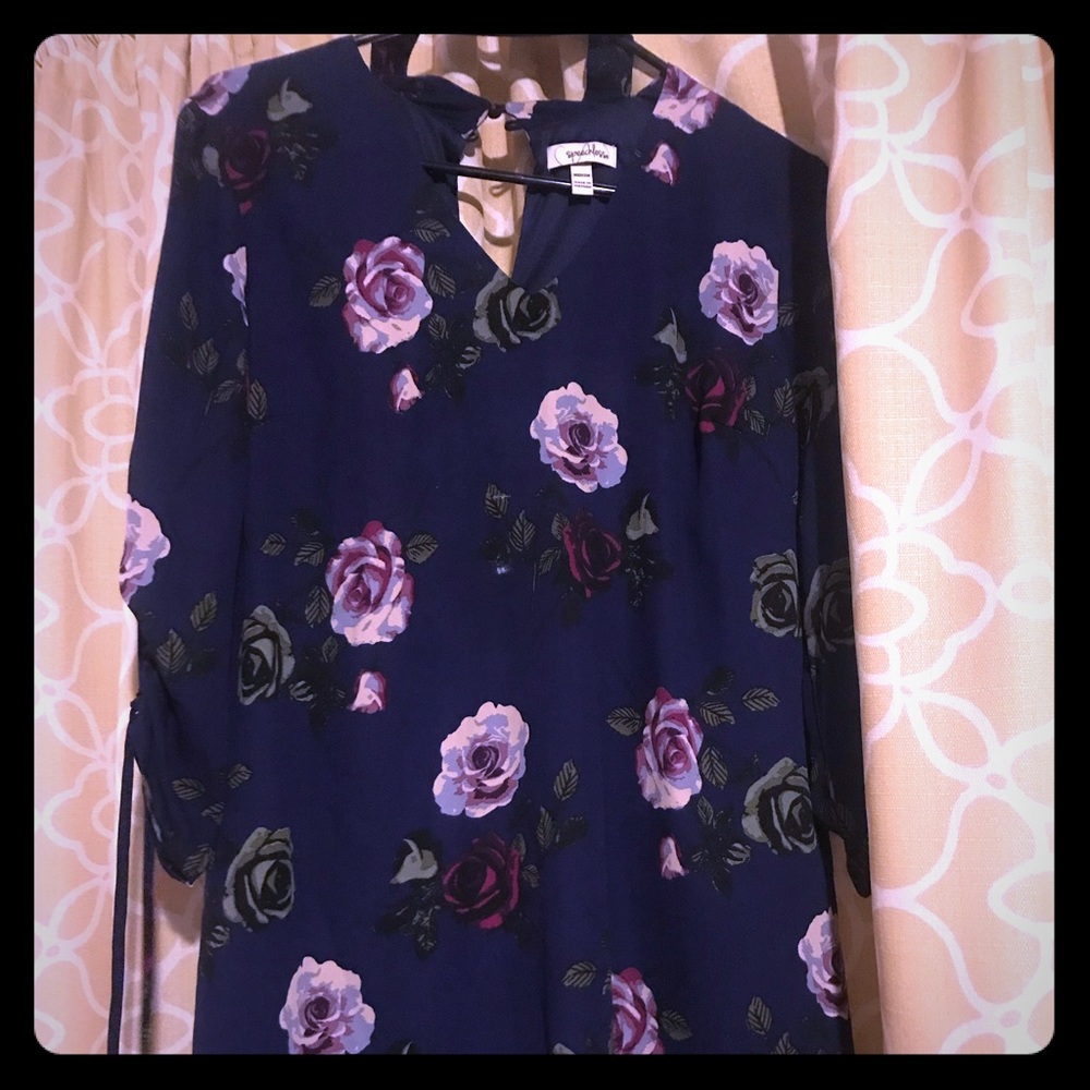 Navy Blur Dress